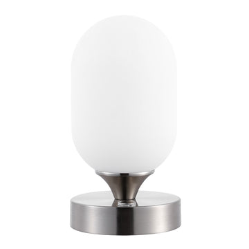 Eli 8" Bohemian Farmhouse Iron Rechargeable Integrated LED Table Lamp - JONATHAN Y